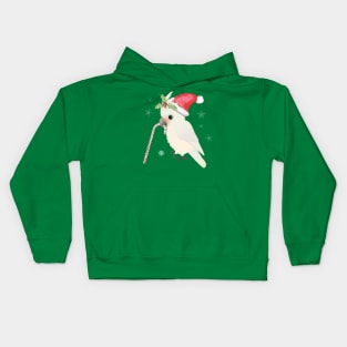 A cute Christmas goffin cockatoo Kids Hoodie